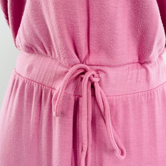 Lulu’s Winslet Pink Soft Knit Sleeveless Romper Barbiecore Jumpsuit XS NWT - Picture 6 of 12